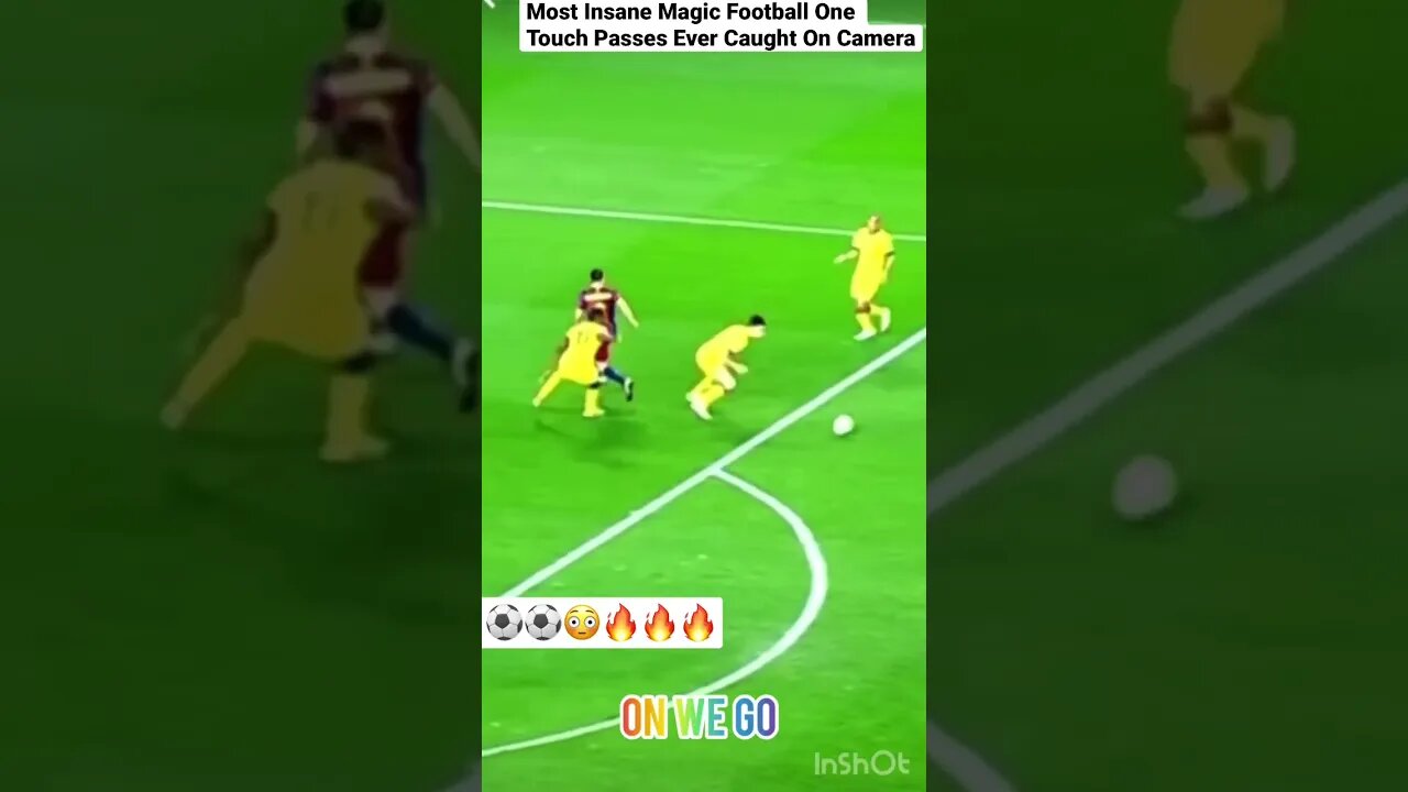 Most Insane Magic Football One Touch Passes Ever Caught On Camera #shorts #football #lionelmessi