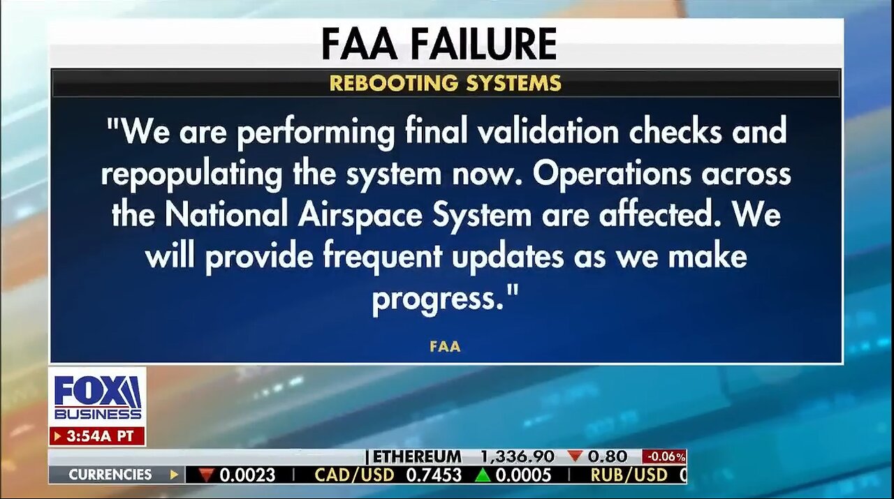 All flights across US grounded due to FAA system outage