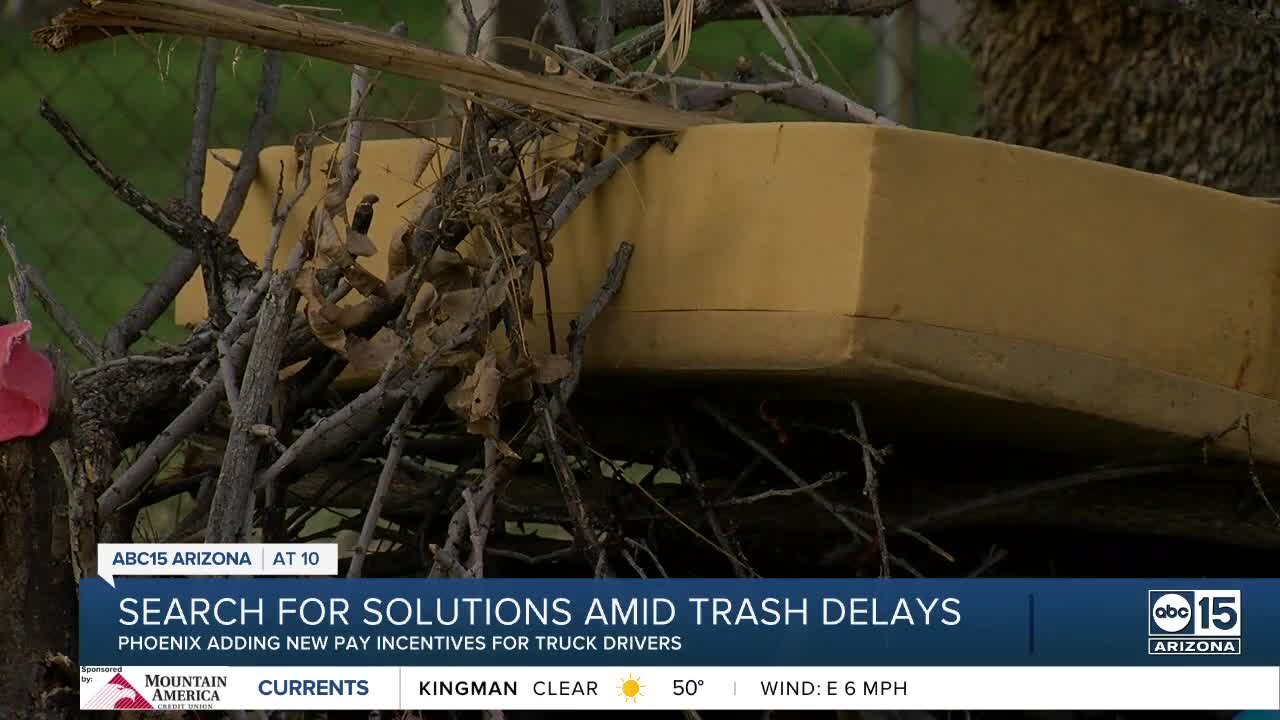 Search for solutions amid trash delays