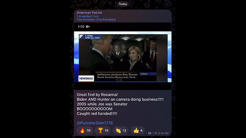 Biden AND Hunter on camera doing business!!!!! 2005 while Joe was Senator