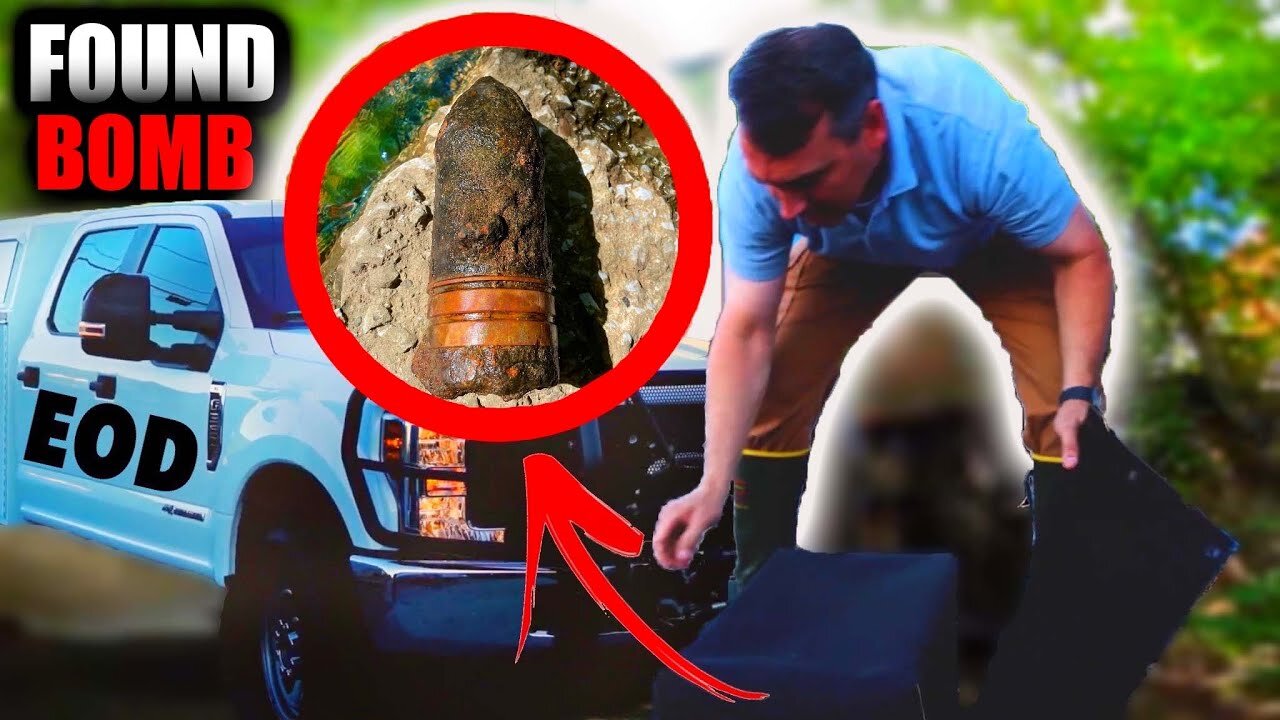 Bomb FOUND Near Prison!! Most Destructive Magnet Fishing Find EVER!! (BOMB SQUAD)