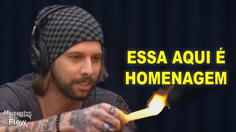 NANDO MOURA HOMENAGEADO COM TRUQUE DE MÁGICA DE FELIPE BARBIERI | MOMENTOS FLOW