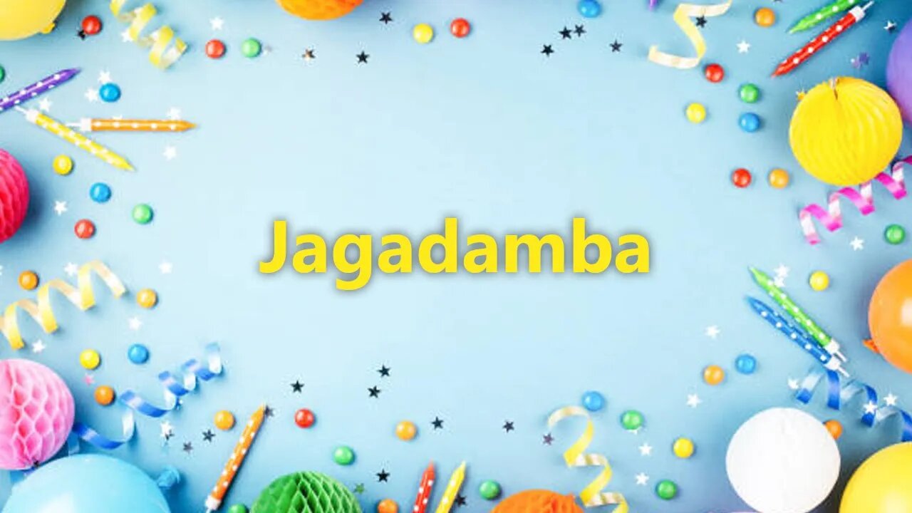 Happy Birthday to Jagadamba - Birthday Wish From Birthday Bash