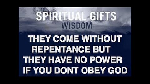 Why Be Righteous If Gifts Come Without Repentance?