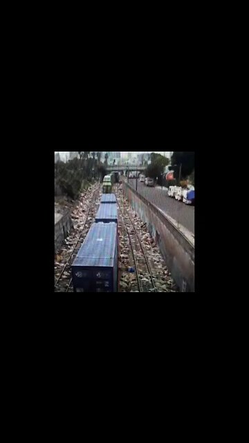 This is real news LA cargo trash heap & derailment because of