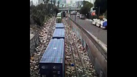 This is real news LA cargo trash heap & derailment because of