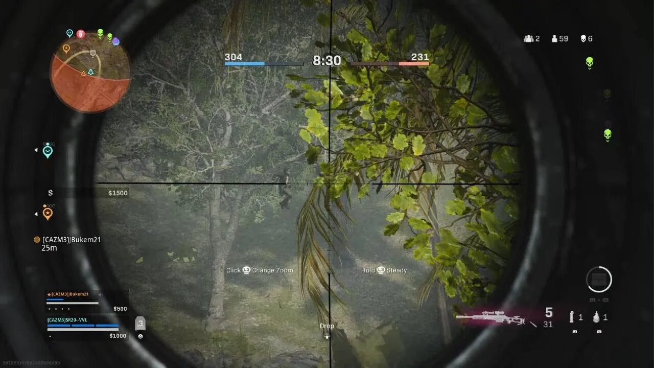 Head Shot through the trees