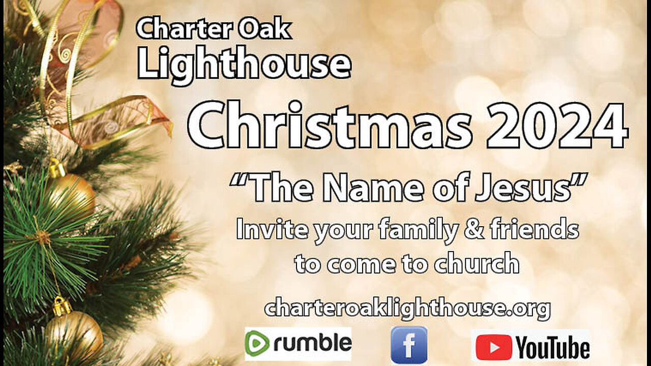 Church Service - Sunday, Dec. 15, 2024 - 10:00 AM - Matt. 1:18-25 - "The Name of Jesus"