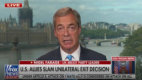 Farage Unloads On Biden's Unilateral Exit