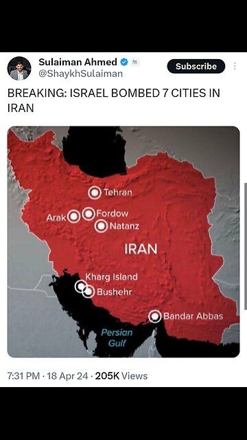 Israel Bombed 7 Cities In Iran On Ayatolla Khomeini Birthday