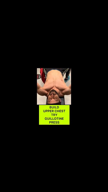 GUILLOTINE PRESS | ISOLATE and BUILD UPPER CHEST | Chest Workout #shorts