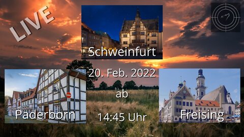 RESTREAM I Demonstration in Freising, Paderborn, Schweinfurt und Hannover am 20.02.2022