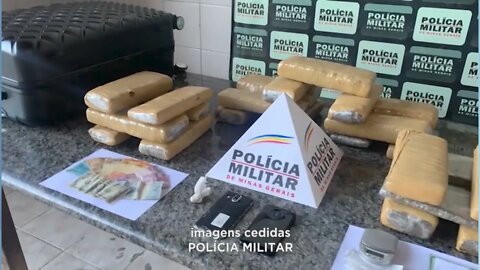 Vale do Ao: mais de 20 quilos de maconha apreendidos pela polícia em Cel. Fabriciano