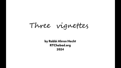 Three vignettes