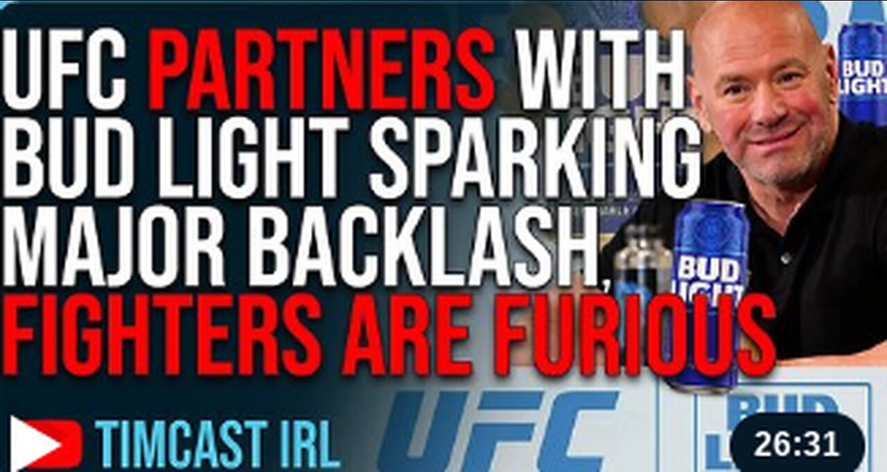 UFC PARTNERS WITH BUD LIGHT Sparking MAJOR BACKLASH, Fighters Are FURIOUS