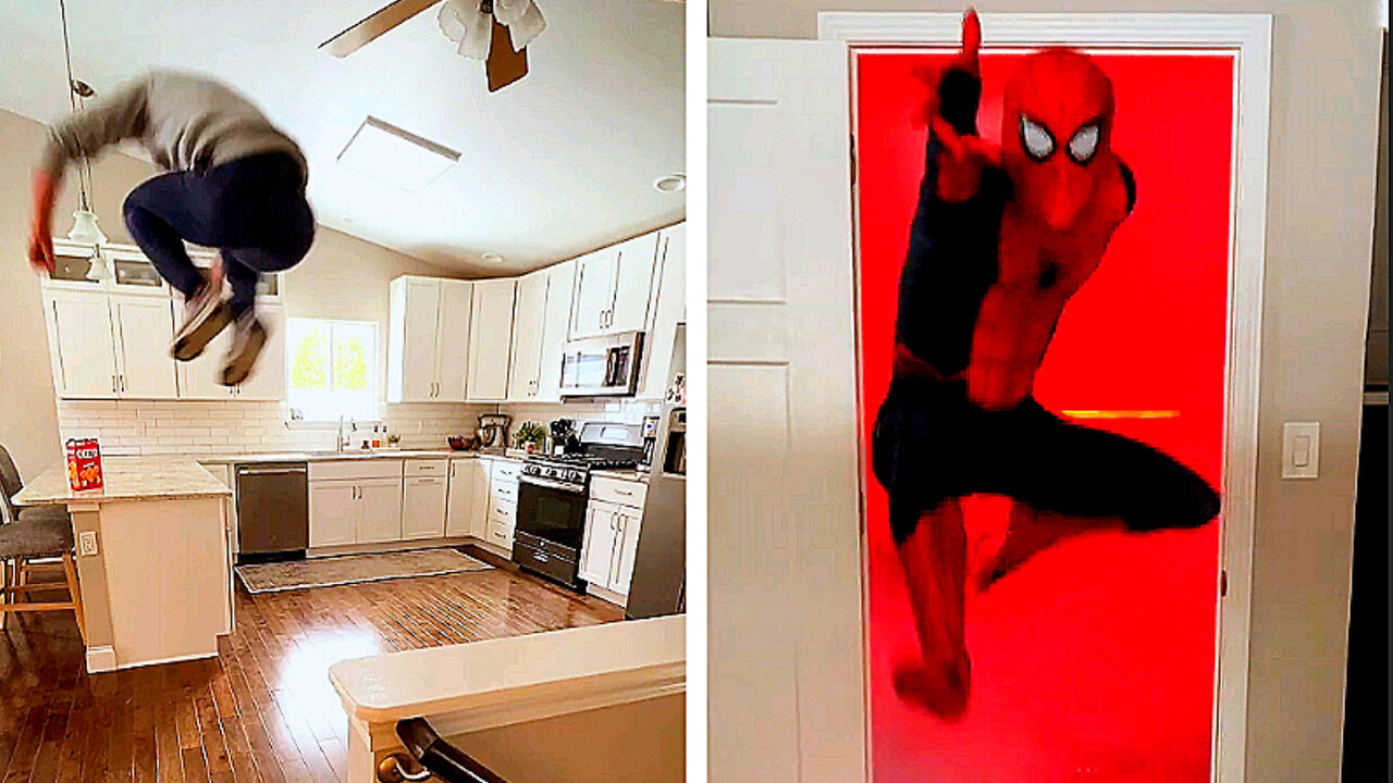 Spider Man when he's at home