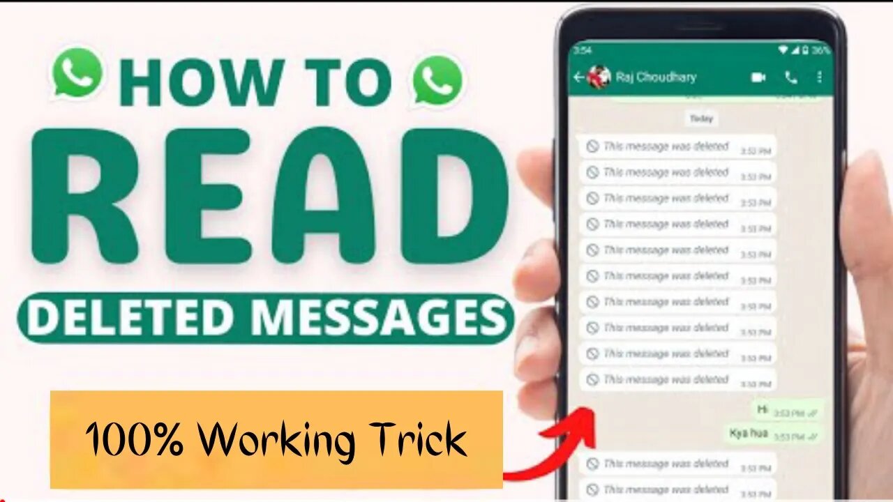 How to Read WhatsApp Deleted Messages|Whatsapp Deleted Message Kaise padhe|Recover Deletes Msgs 2022