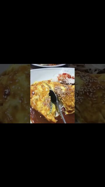 #shorts #happy #cooking Korean Egg omelet with dumbling!