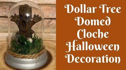 Dollar Tree Halloween Crafts: Dollar Tree Cloche Halloween Decoration