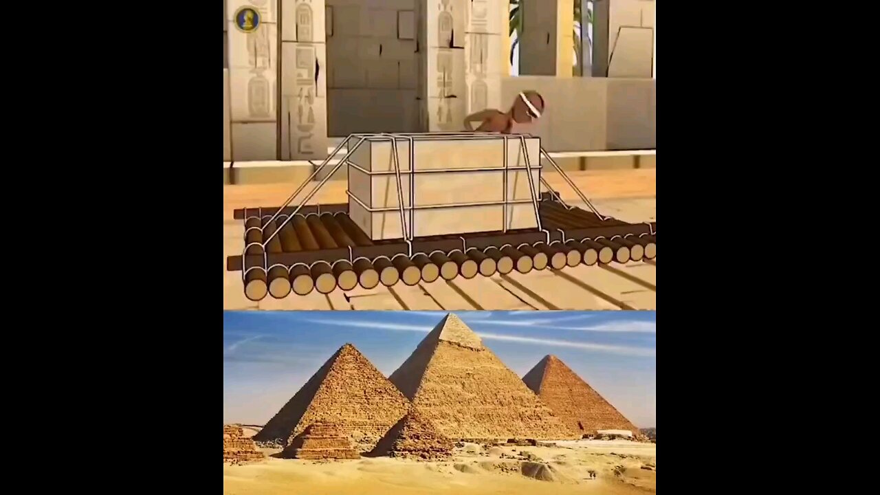 It is believed that ancient engineers used this type of method to build the pyramids 4600 years ago