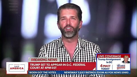 President Trump's son fights for his father
