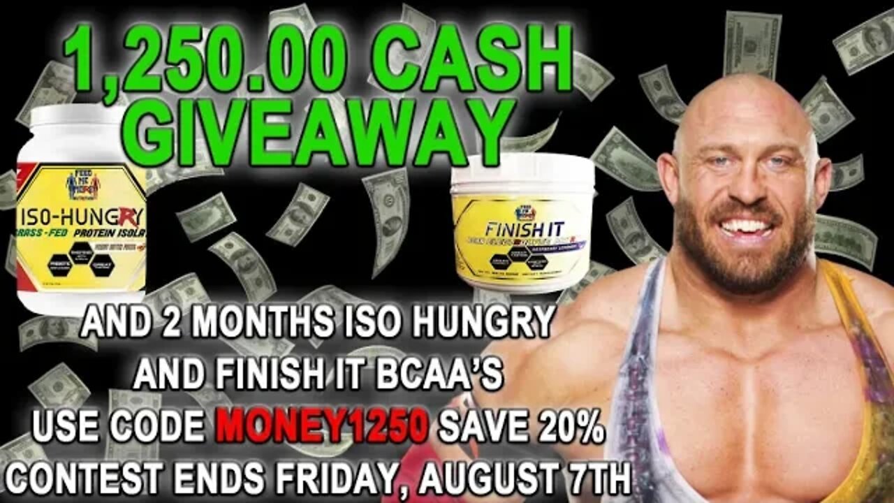 Ryback Feed Me More Nutrition Live 1,250.00 Cash Giveaway