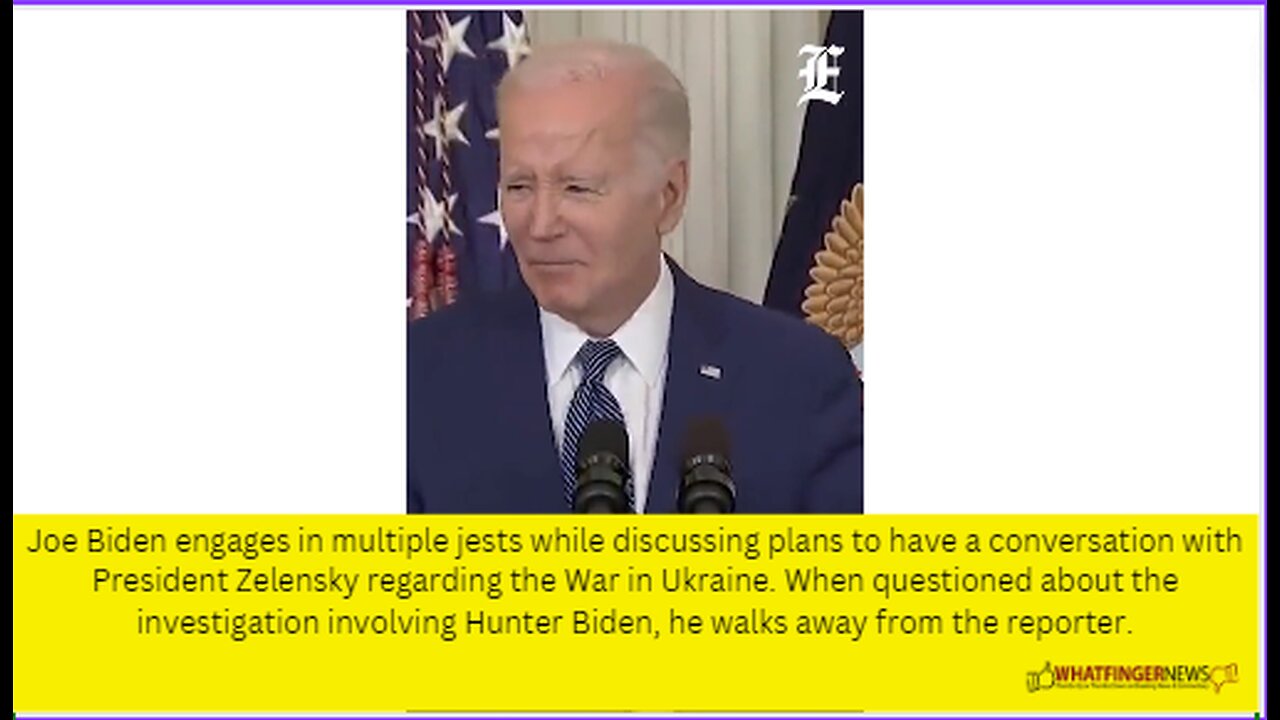 Joe Biden engages in multiple jests while discussing plans to have a conversation