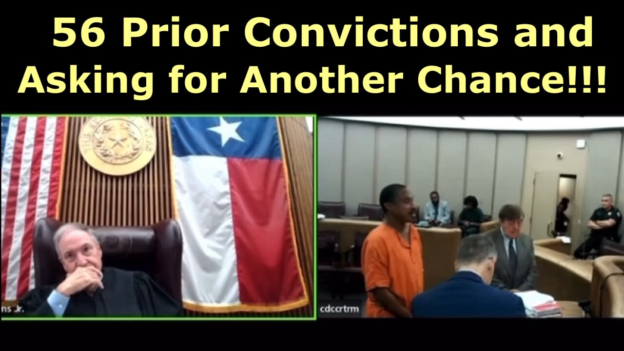 Guy with 56 prior convictions begs judge for another chance. Judge goes off!!!