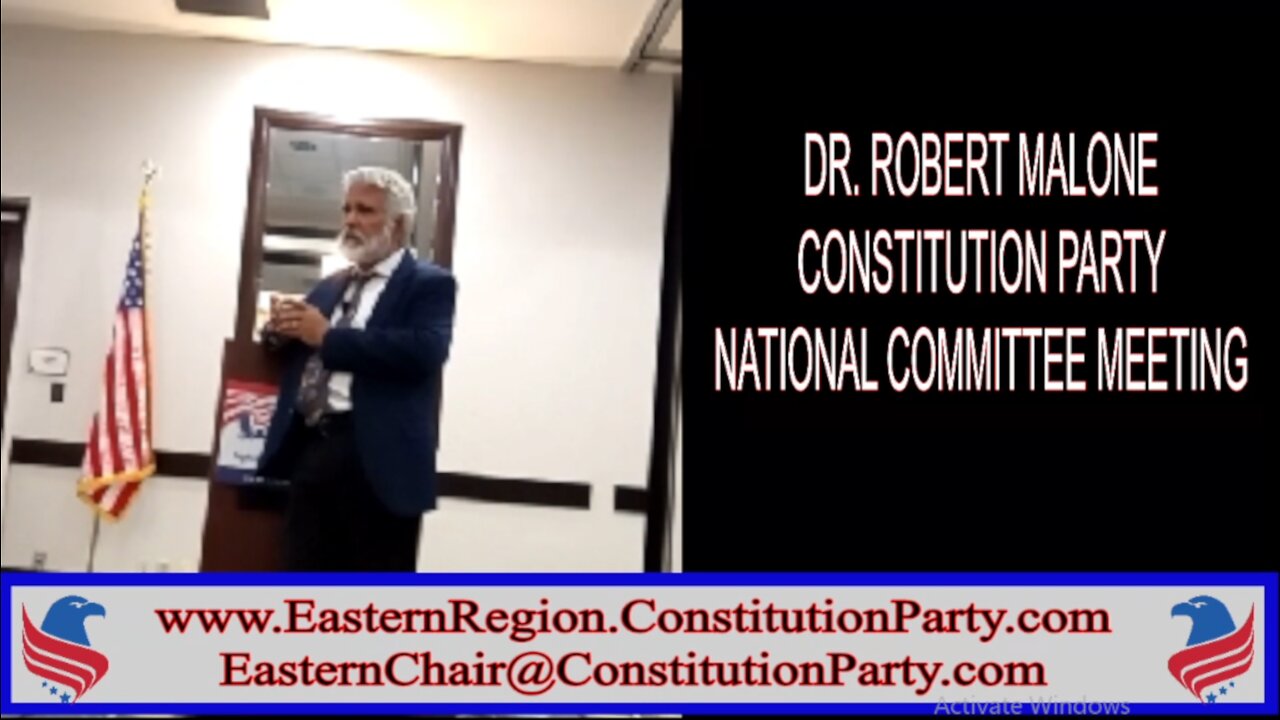 Constitution Party - Dr. Robert Malone