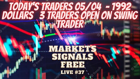 live today's traders 05/04 - 1992 dollars 💵 3 traders open on swing - operating crypto / forex / sp500 live free input signals #37