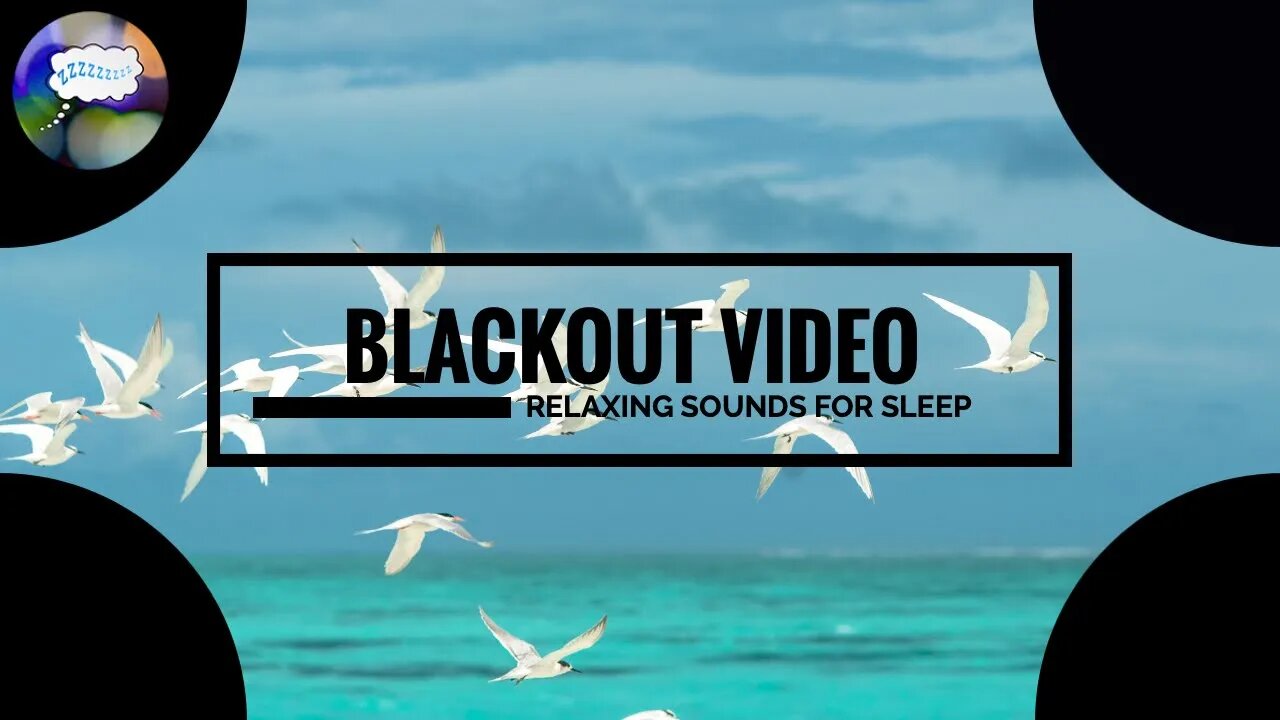 Light Coastal Storm Sound | Relaxation | Sleep Sounds | Soothing Sounds | 3 Hours | Blackout Video