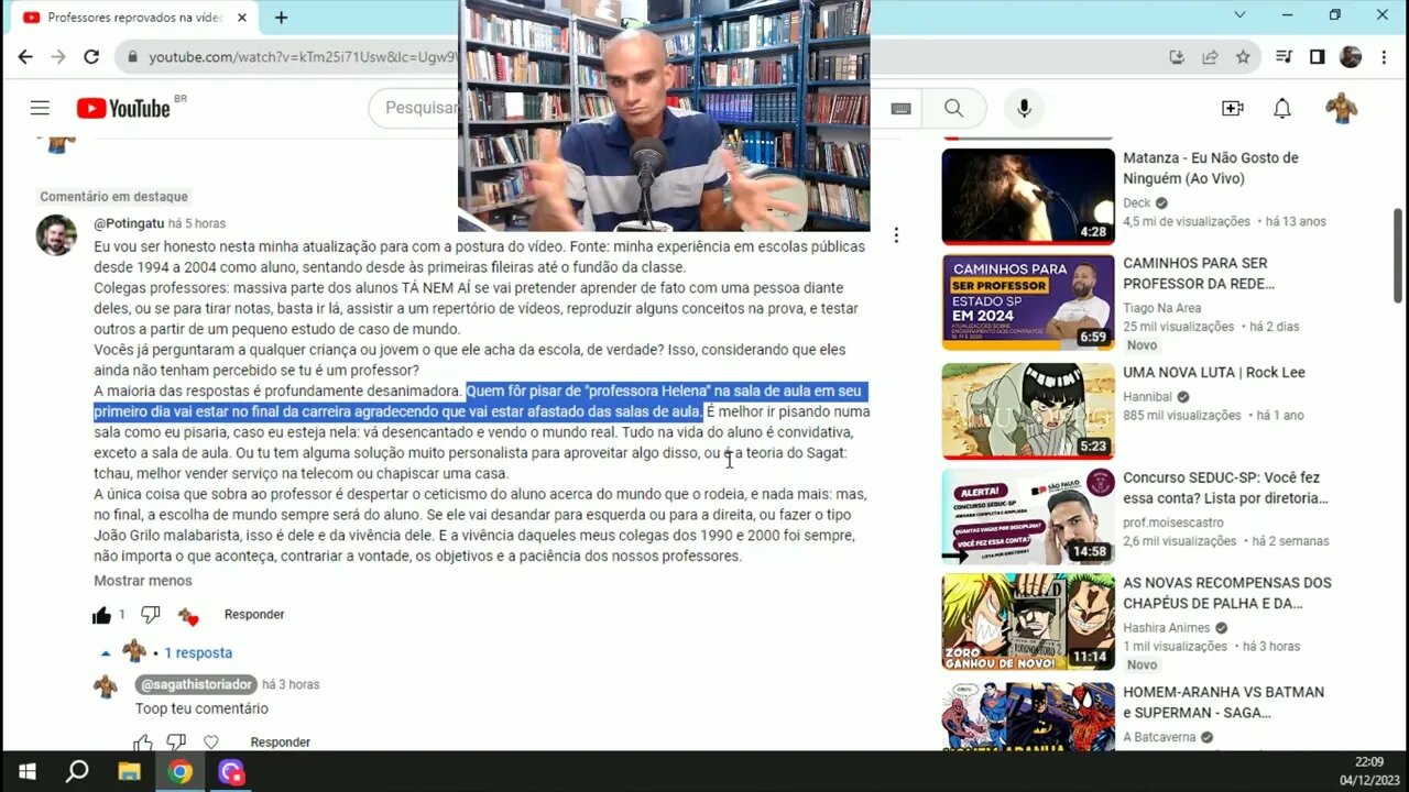 Os alunos não estão nem aí para os professores