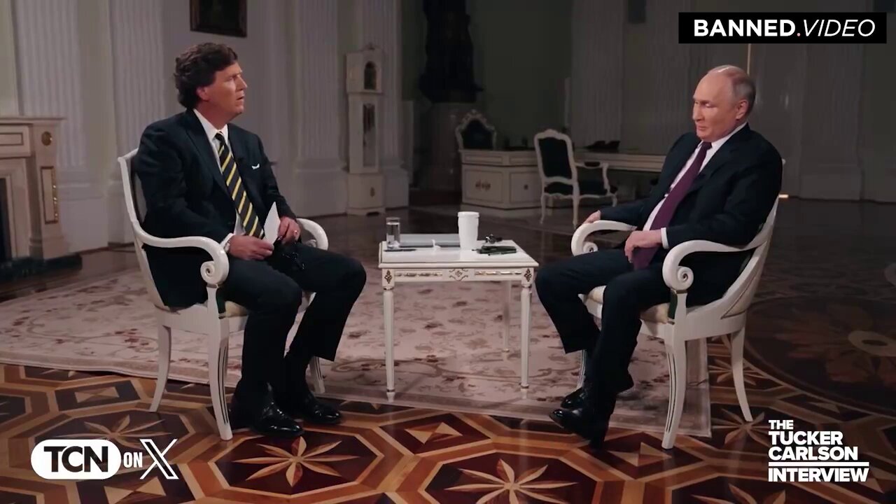 From Infowars War Room; Tucker Carlsen Interviews Vladimir Putin