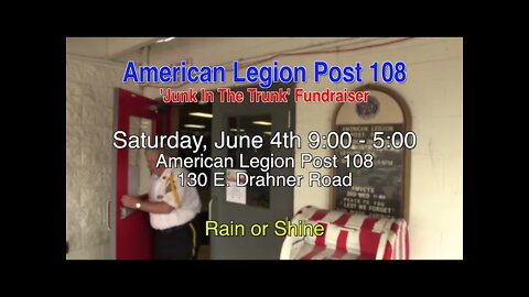 American Legion Fundraiser - Junk in the Trunk - June 4th, 2022