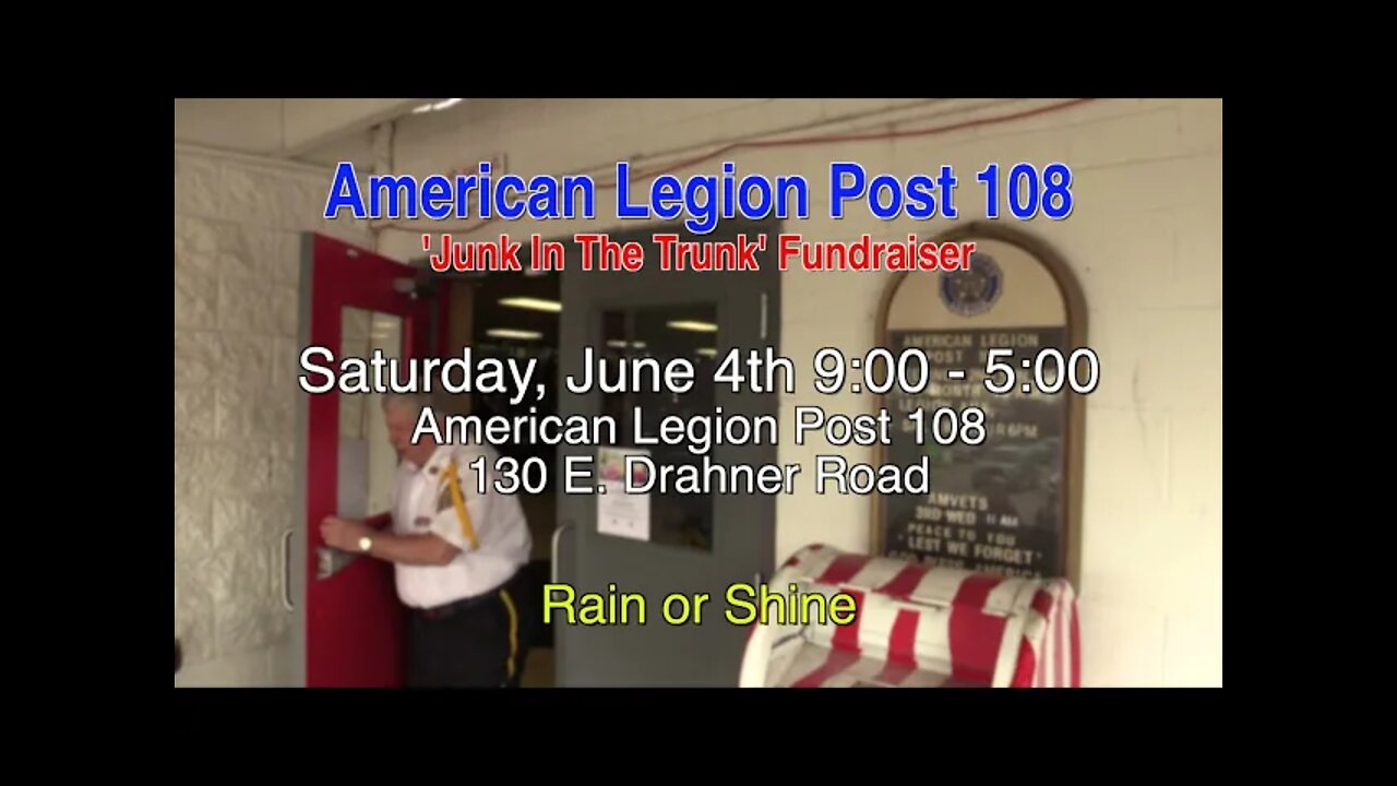 American Legion Fundraiser - Junk in the Trunk - June 4th, 2022