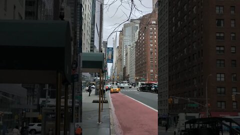 East 57th Street between 2nd Avenue and 3rd Avenue in New York City 2021.