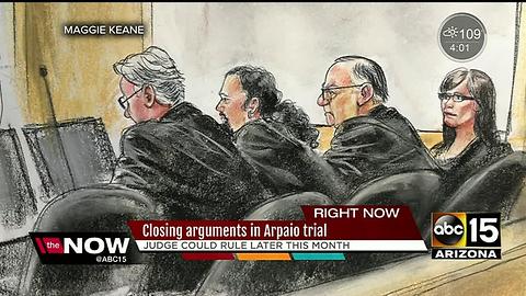 Closing arguments at Arpaio's trial completed