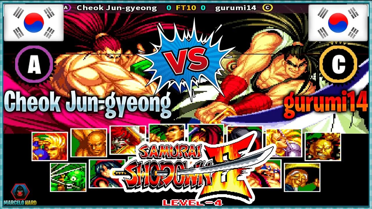 Samurai Shodown II (Cheok Jun-gyeong Vs. gurumi14) [South Korea Vs. South Korea]