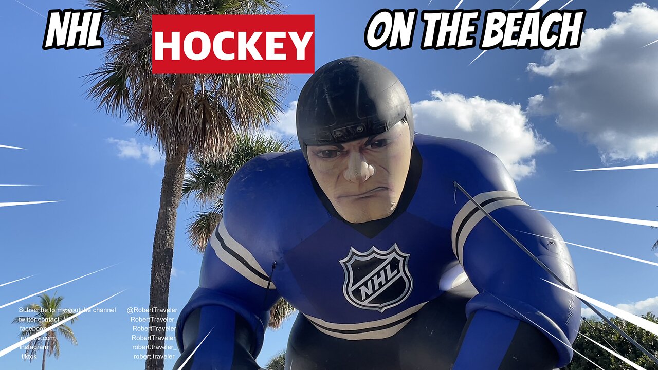 NHL hockey on the beach #Florida #FortLauderdale