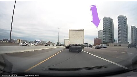 Person Walking On Highway