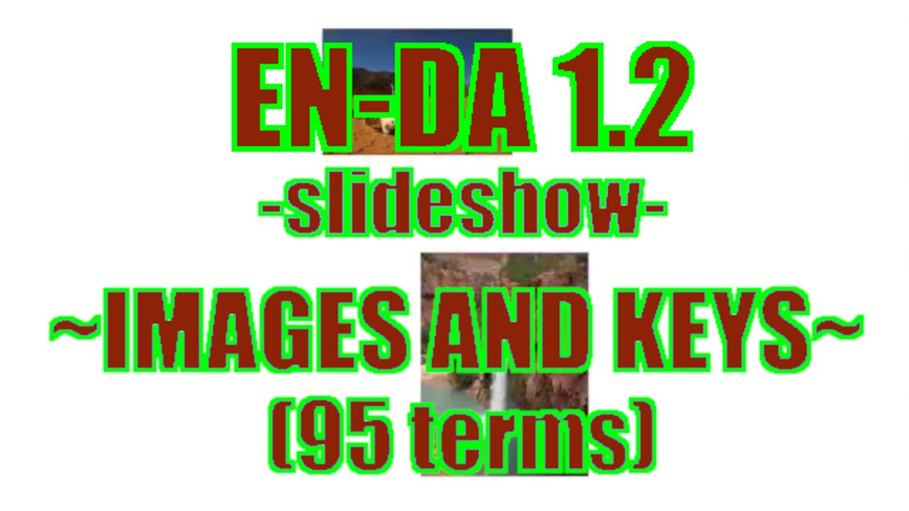 EN-DA 1.2 | IMAGES AND KEYS | 95 terms