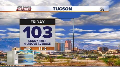 Chief Meteorologist Erin Christiansen's KGUN 9 Forecast Thursday, June 8, 2017