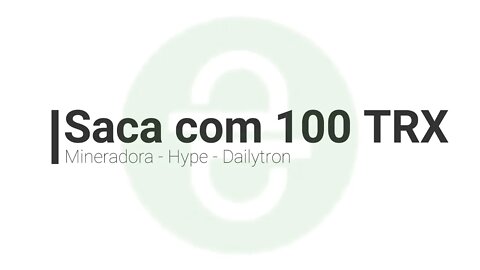 Mineradora - Temporaria - Saca com 100 TRX uns (4 dias) - Bora antes que acabe!