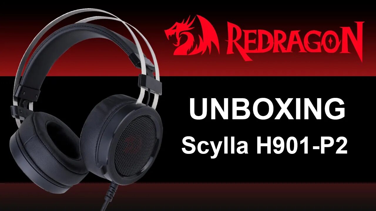 Unboxing - Headset Gamer Pro Scylla Modelo H901-P2 Redragon - (Português BR)