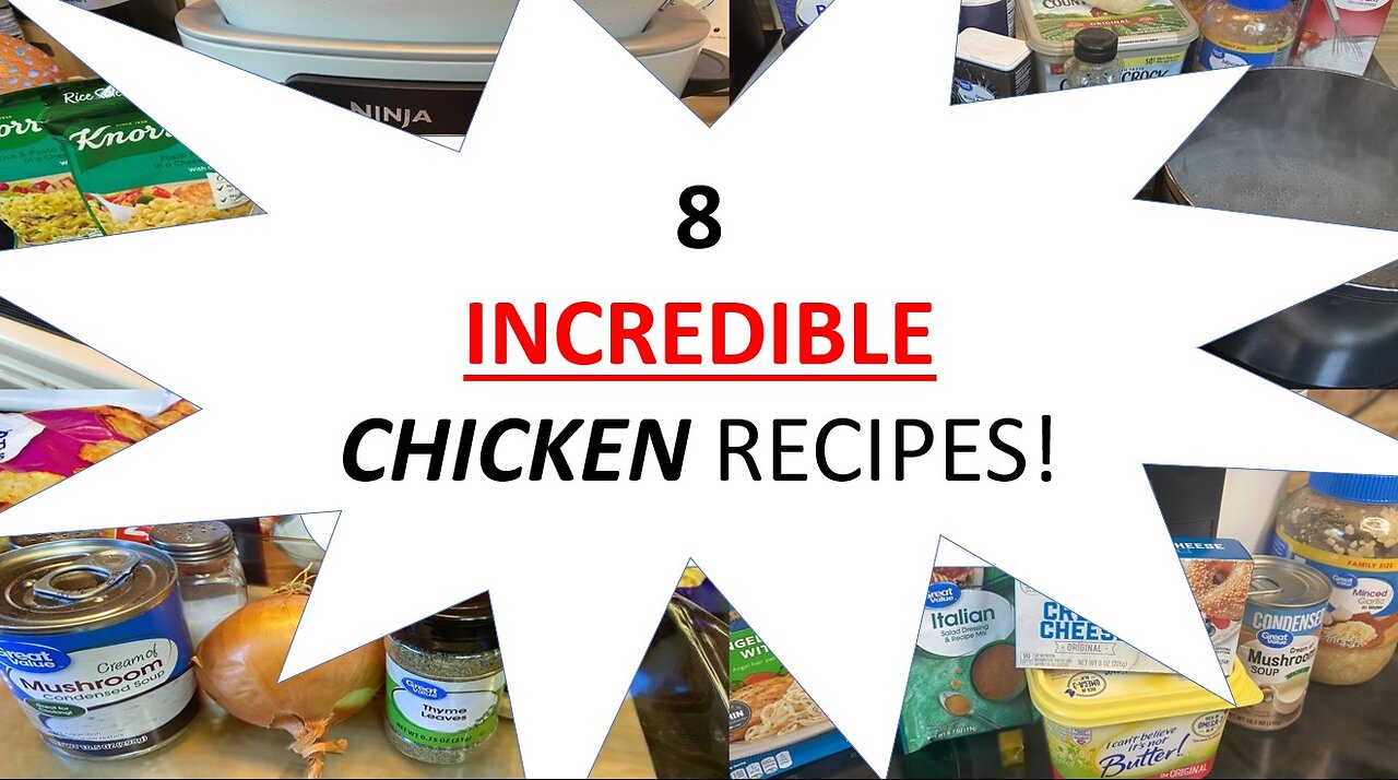 8 INCREDIBLE CHICKEN RECIPES!