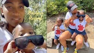 Erica Dixon's Twin Daughter Embrii Won't Return Mommy's Sunglasses! 😎