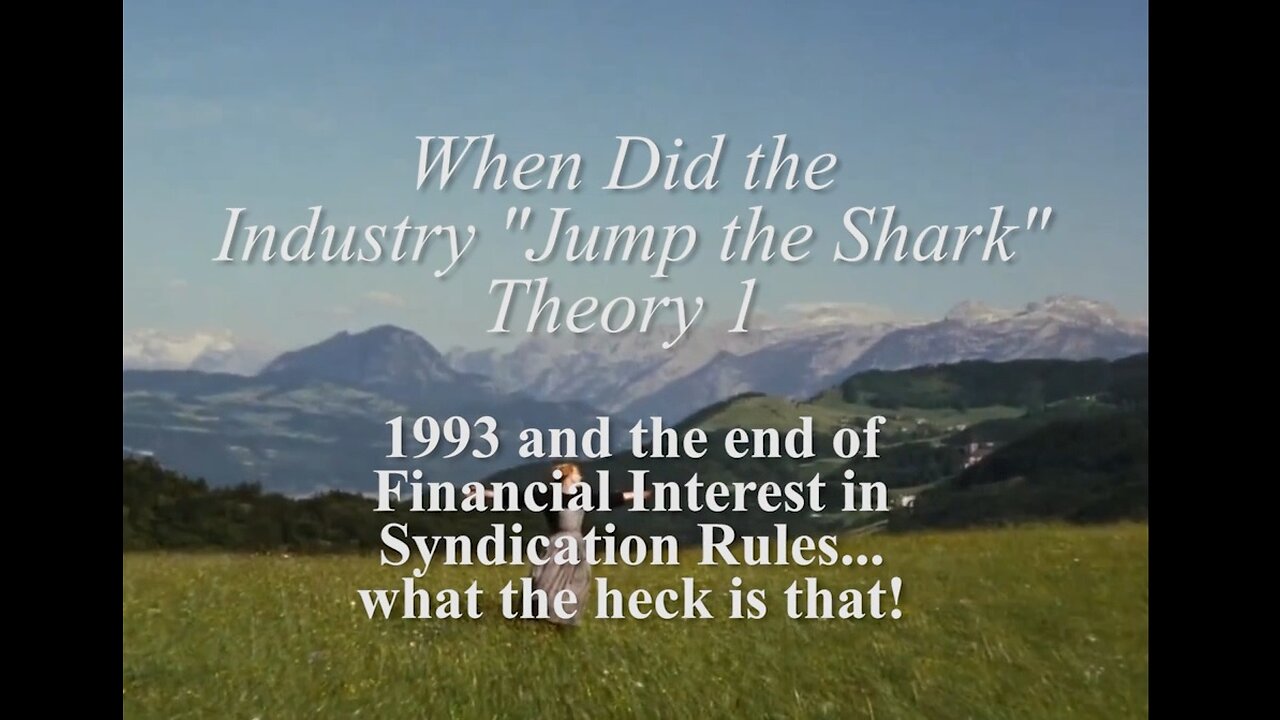 When Did the Entertainment Industry "Jump the Shark?" (Theory 1)