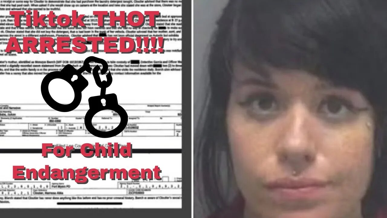 Tiktok THOT & OF Model arrested for child endangerment!!!