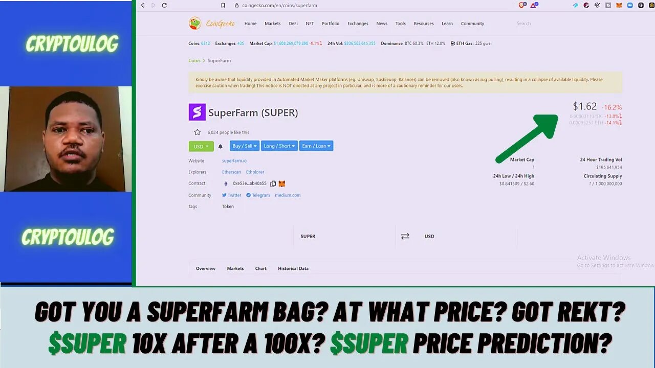 Got You A SuperFarm Bag? At What Price? Got Rekt? $SUPER 10X After A 100X? $Super Price Prediction?