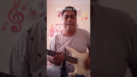 Curtindo no estilo Jimi Hendrix. #jimihendrix #guitarra #rockroll #bluesrock #musica